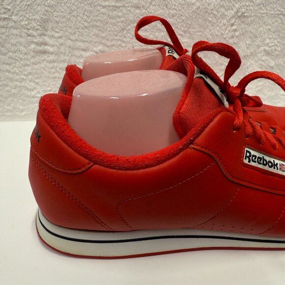 Reebok Princess Classic J95025 Sneakers US 11 Techy Red Leather Athletic Shoes - Picture 10 of 16